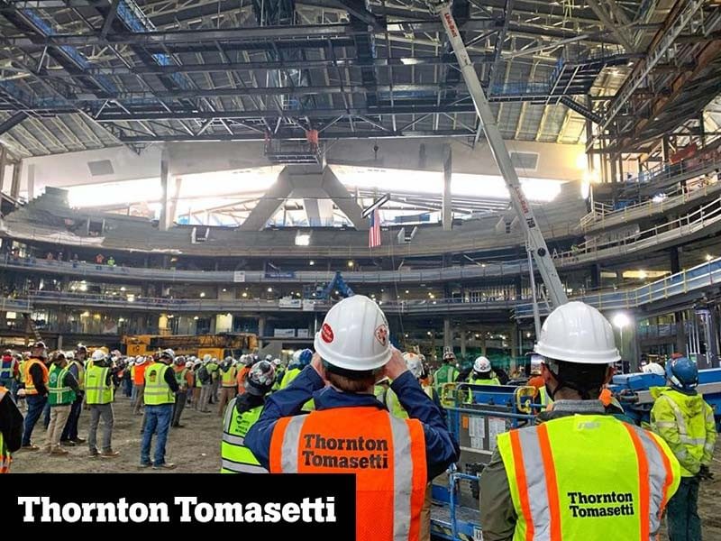 Thornton Thomasetti - Climate Pledge Arena Tops Out