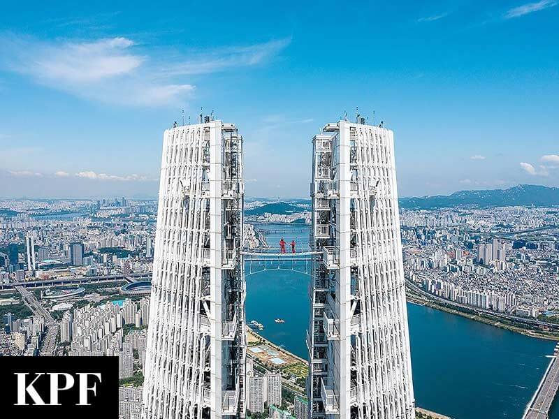 Sky Bridge Opens at Lotte World Tower, Above Seoul