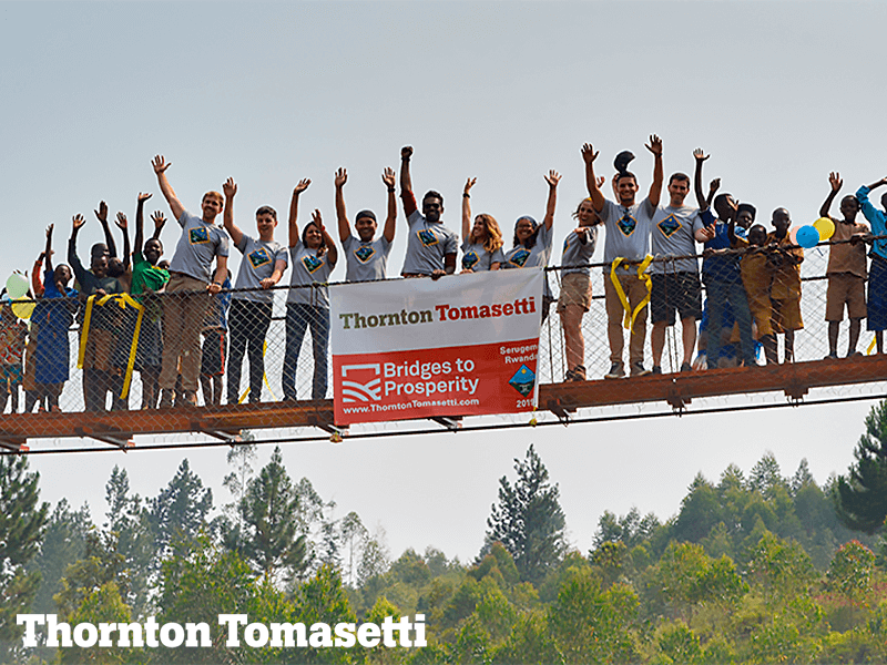 Building the Serugeme Footbridge